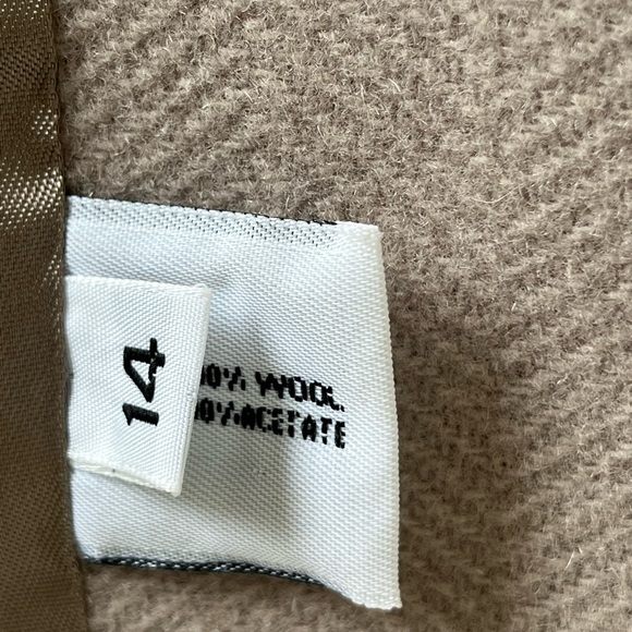 Taupe Wool Trench Coat - Picture 4 of 11